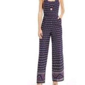 Skies Are Blue Women's Navy Halter Top Jumper/Romper,  Size M EUC*
